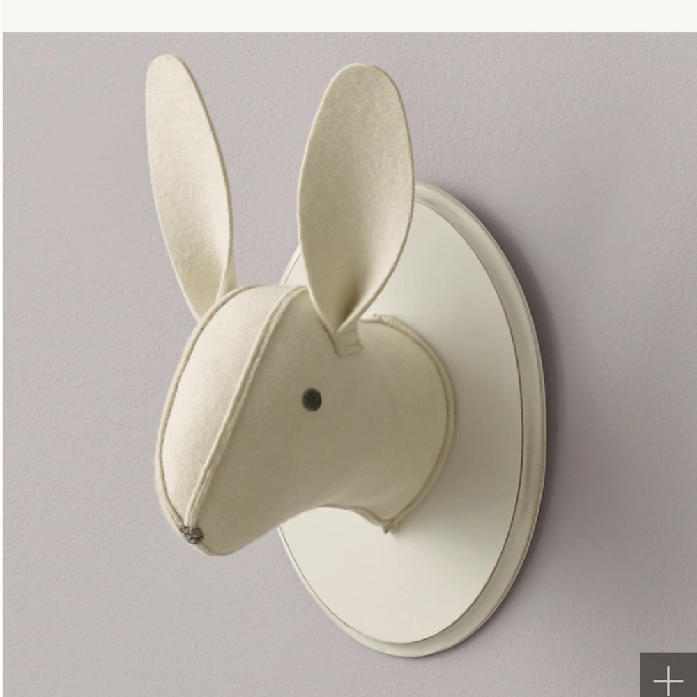 Restoration hardware Cream wall decor bundle (deer,bunny, bear) - Picture 2 of 4